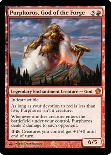 Magic: Theros 135: Purphoros, God of the Forge  