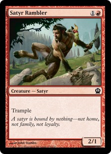 MTG: Theros 139: Satyr Rambler 