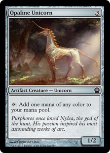 Magic: Theros 218: Opaline Unicorn 