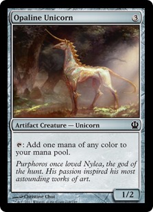 MTG: Theros 218: Opaline Unicorn 
