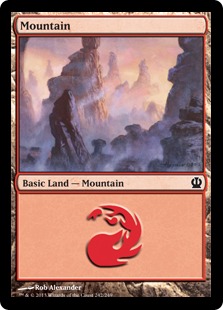 MTG: Theros 242: Mountain (#242) - Foil 