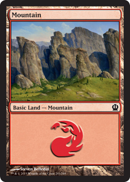 MTG: Theros 243: Mountain (#243) - Foil 