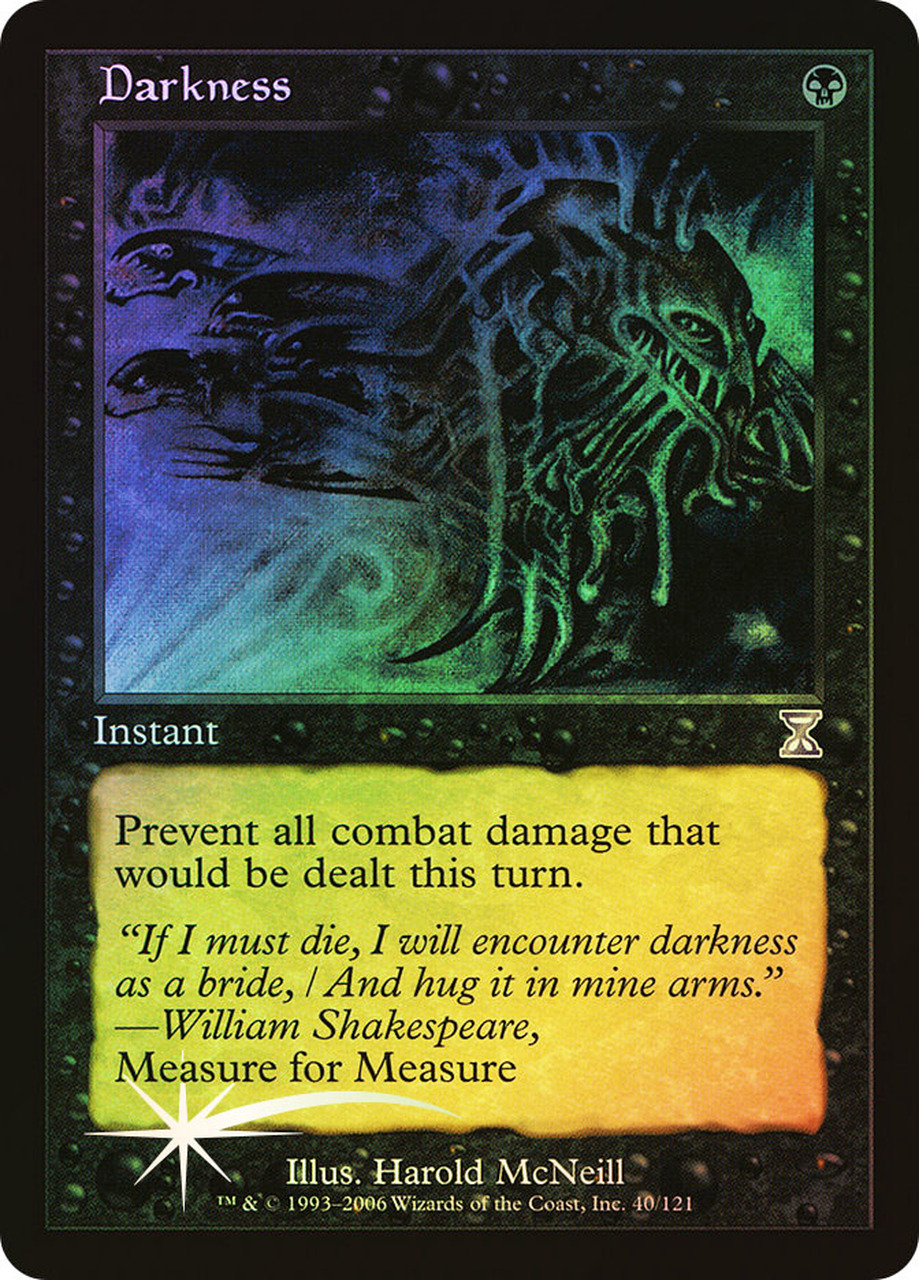 Magic: Time Spiral "Timeshifted" 040: Darkness - Foil 