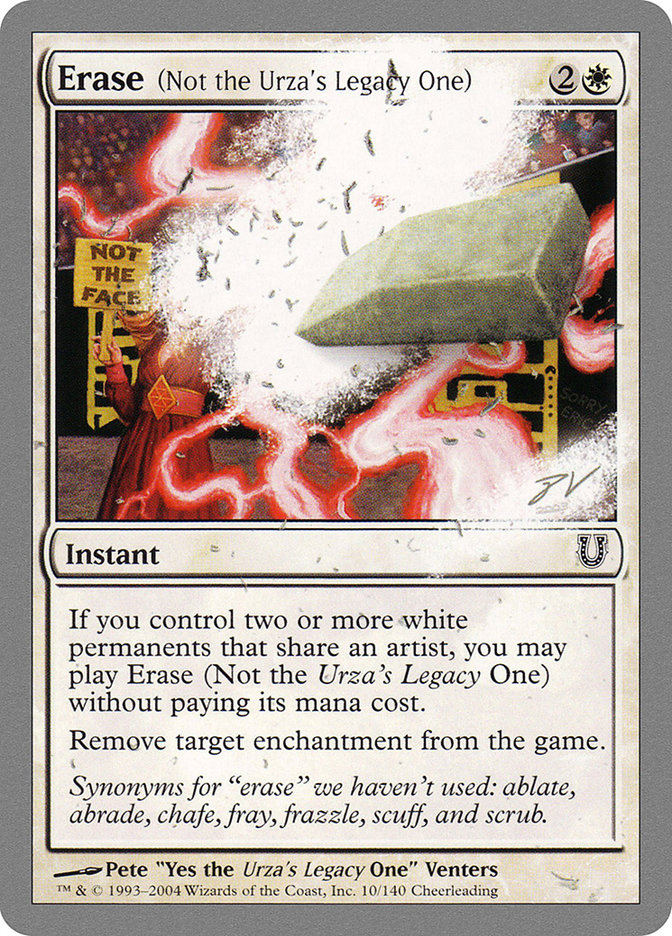 MTG: Unhinged 010: Erase (Not the Urzas Legacy One) 