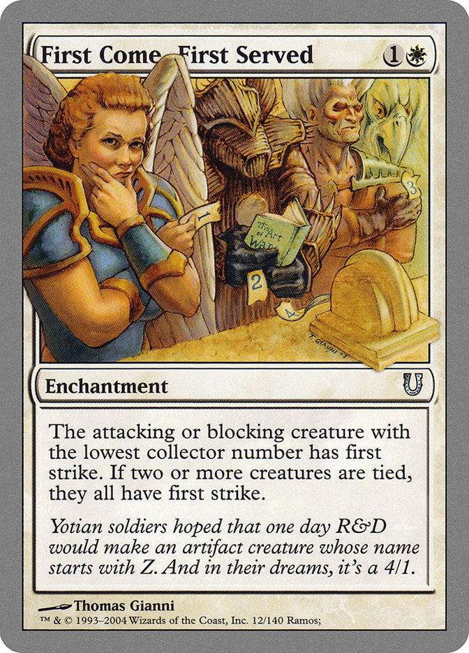 MTG: Unhinged 012: First Come, First Served 
