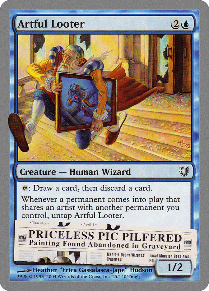 MTG: Unhinged 025: Artful Looter 