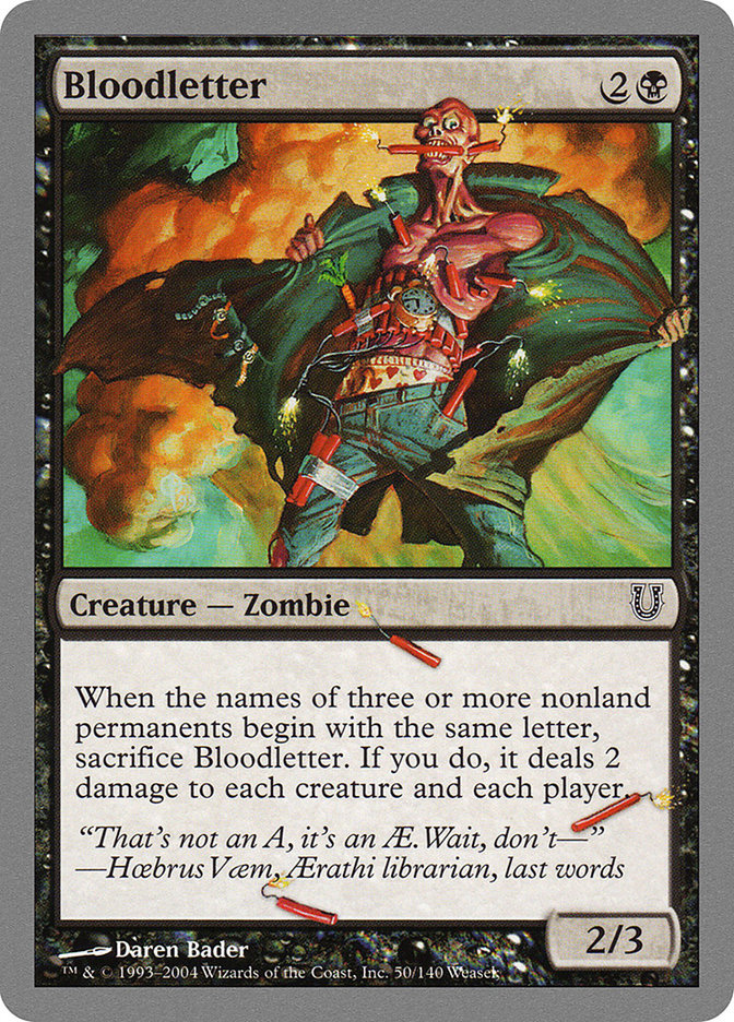 MTG: Unhinged 050: Bloodletter 