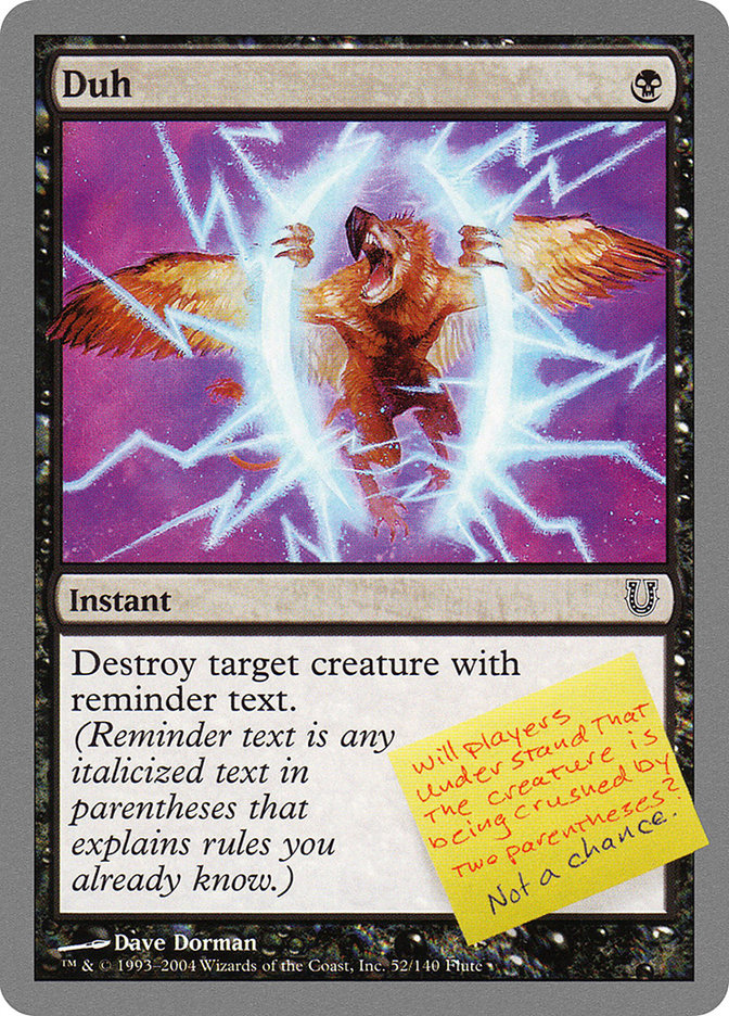 MTG: Unhinged 052: Duh 