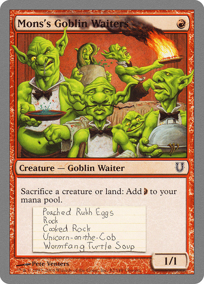 MTG: Unhinged 082: Monss Goblin Waiters 