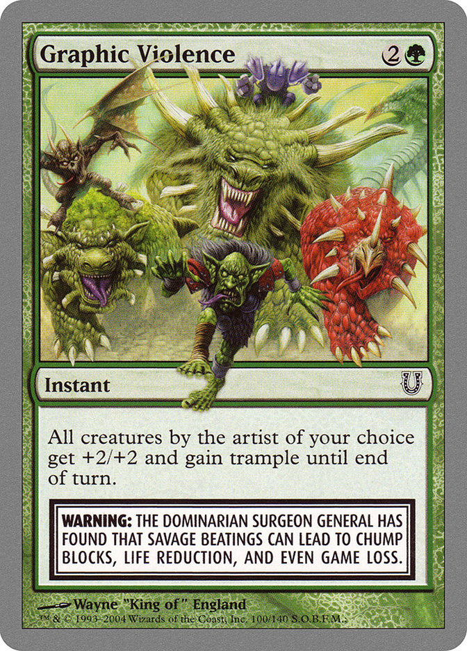 MTG: Unhinged 100: Graphic Violence 