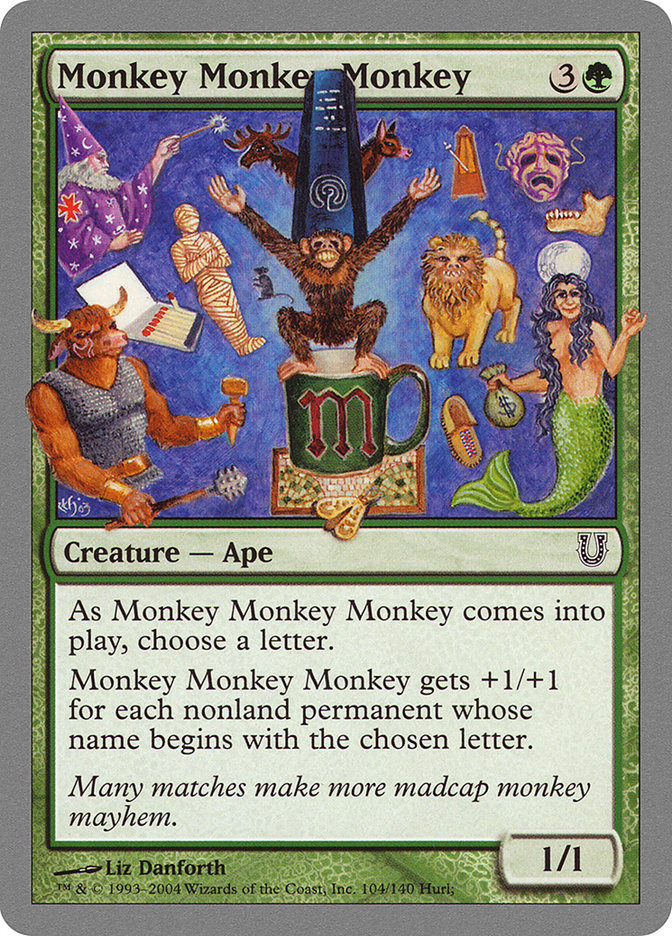 MTG: Unhinged 104: Monkey Monkey Monkey 