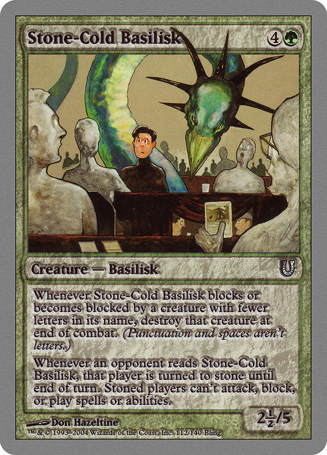 MTG: Unhinged 112: Stone-Cold Basilisk 