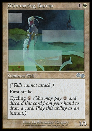 MTG: Urzas Saga 050: Shimmering Barrier 