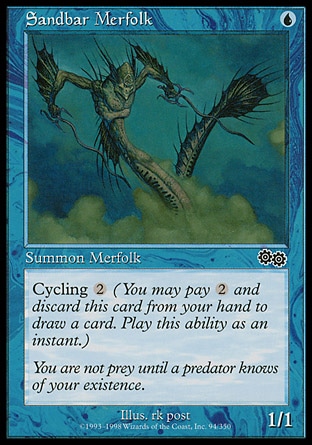 MTG: Urzas Saga 094: Sandbar Merfolk 