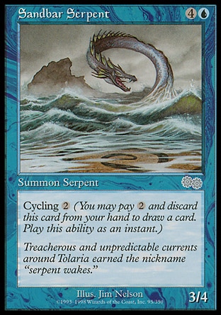 MTG: Urzas Saga 095: Sandbar Serpent 