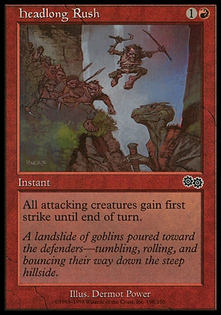 MTG: Urzas Saga 198: Headlong Rush 