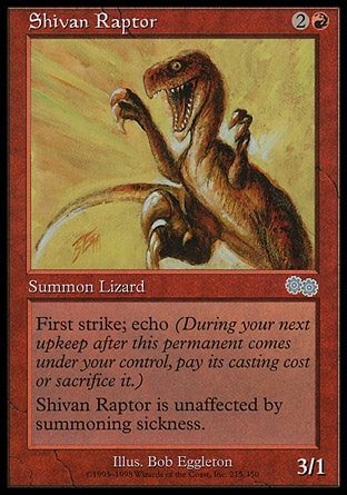 MTG: Urzas Saga 215: Shivan Raptor 