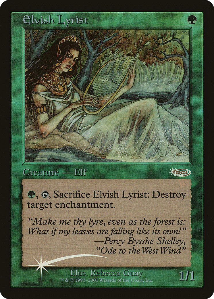 MTG: Urzas Saga 248: Elvish Lyrist (Junior Super Series Promo FOIL) 