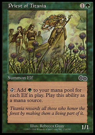 MTG: Urzas Saga 270: Priest of Titania 