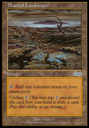 MTG: Urzas Saga 319: Blasted Landscape 