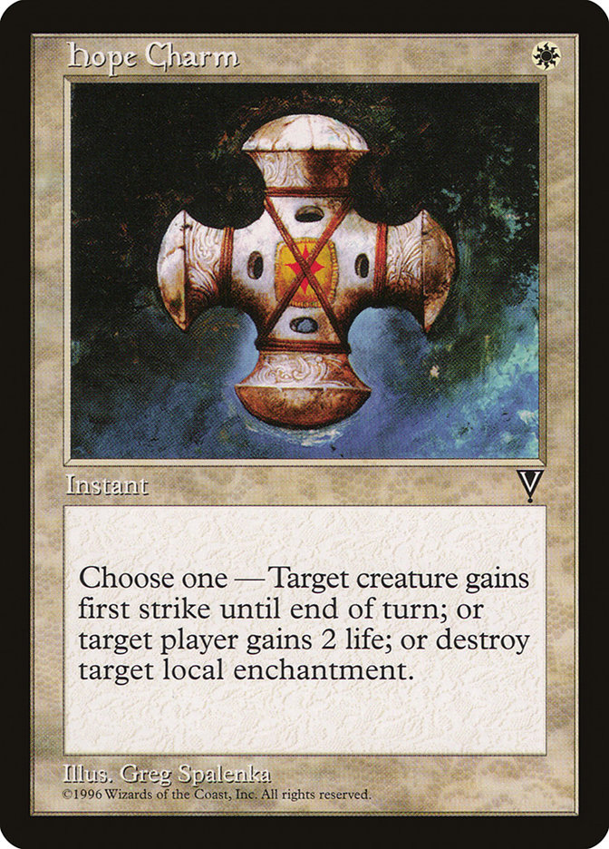 MTG: Visions: 008: Hope Charm 