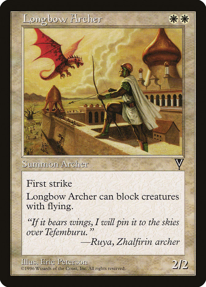 MTG: Visions: 012: Longbow Archer 