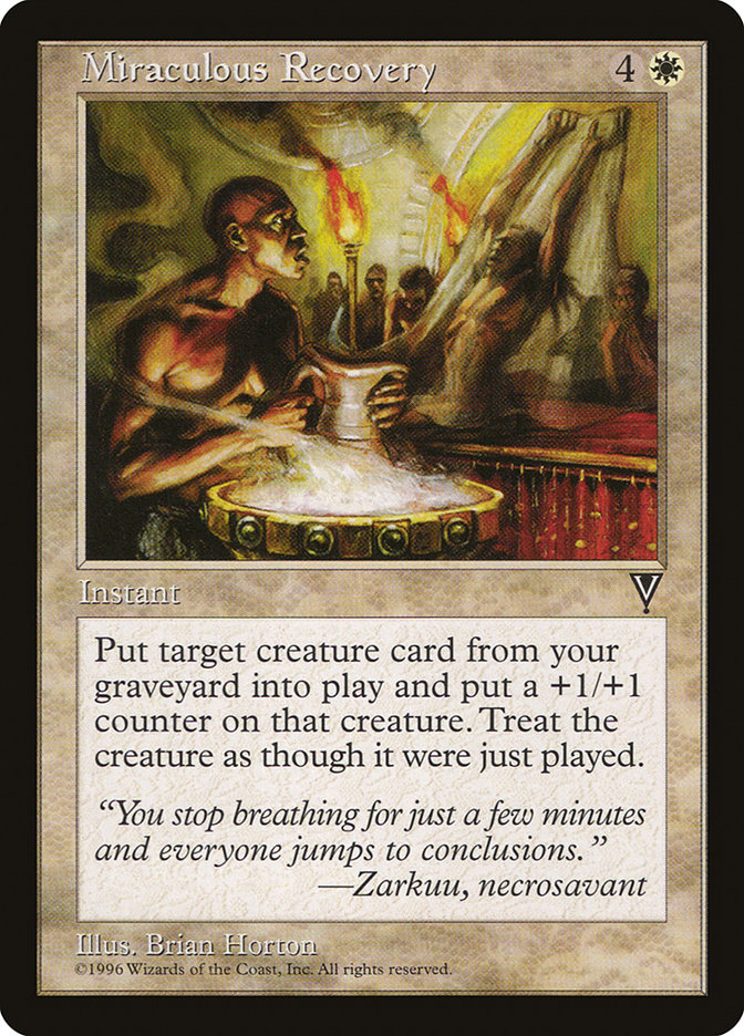 MTG: Visions: 013: Miraculous Recovery 