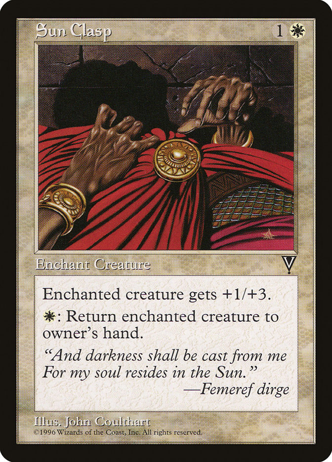 MTG: Visions: 021: Sun Clasp 