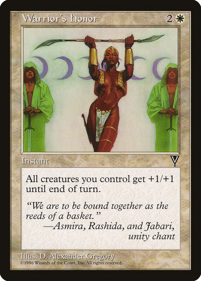 MTG: Visions: 024: Warriors Honor 