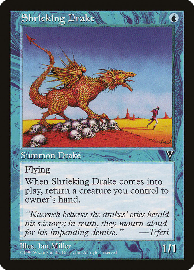 MTG: Visions: 043: Shrieking Drake 