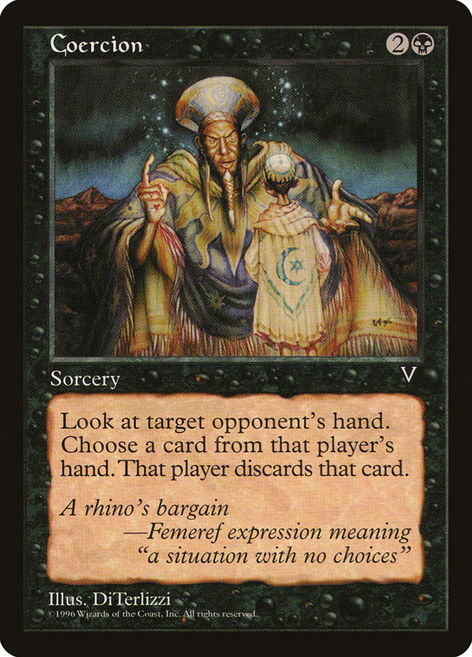 MTG: Visions: 054: Coercion 