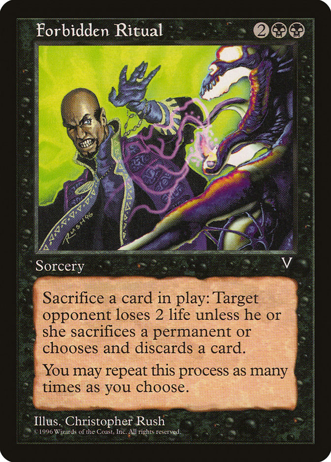 MTG: Visions: 060: Forbidden Ritual 