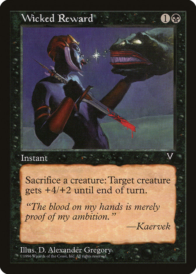 MTG: Visions: 075: Wicked Reward 
