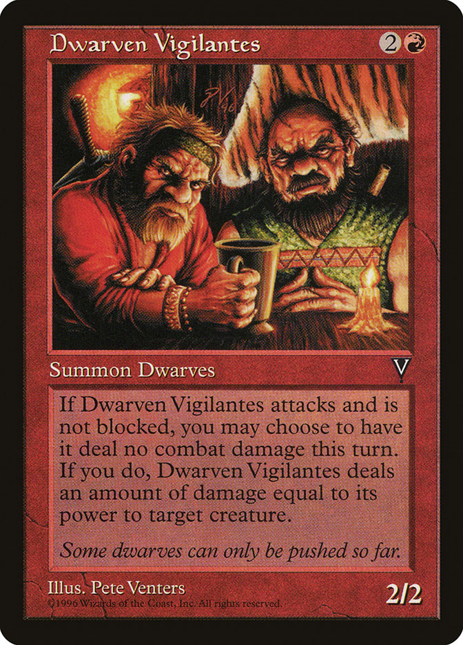 MTG: Visions: 077: Dwarven Vigilantes 