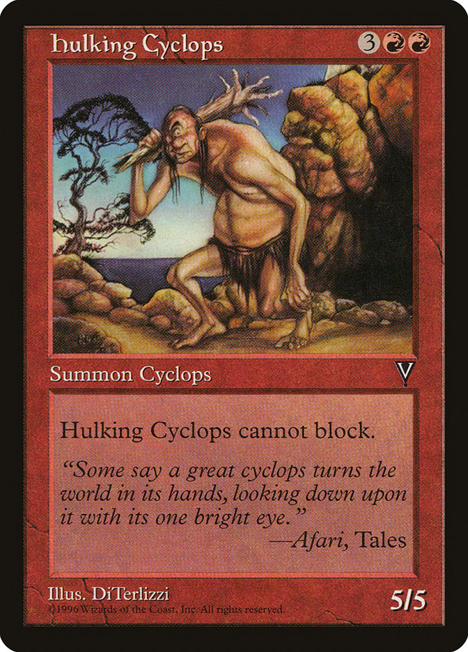 MTG: Visions: 084: Hulking Cyclops 