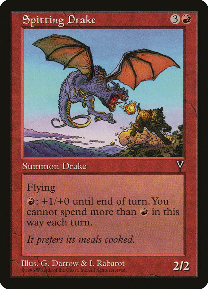 MTG: Visions: 095: Spitting Drake 