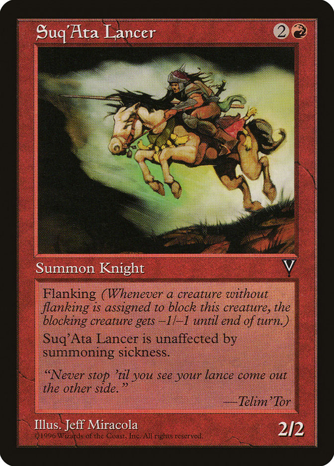 MTG: Visions: 096: SuqAta Lancer 
