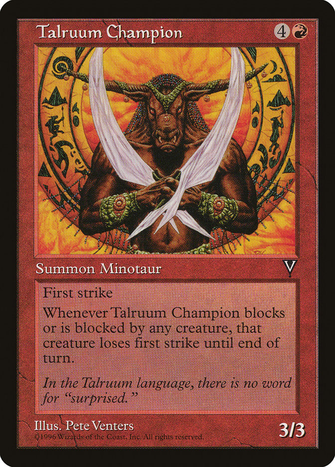 MTG: Visions: 097: Talruum Champion 