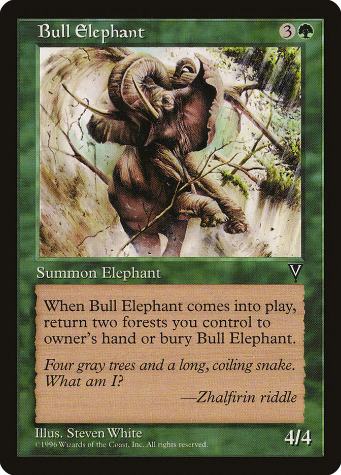 MTG: Visions: 101: Bull Elephant 