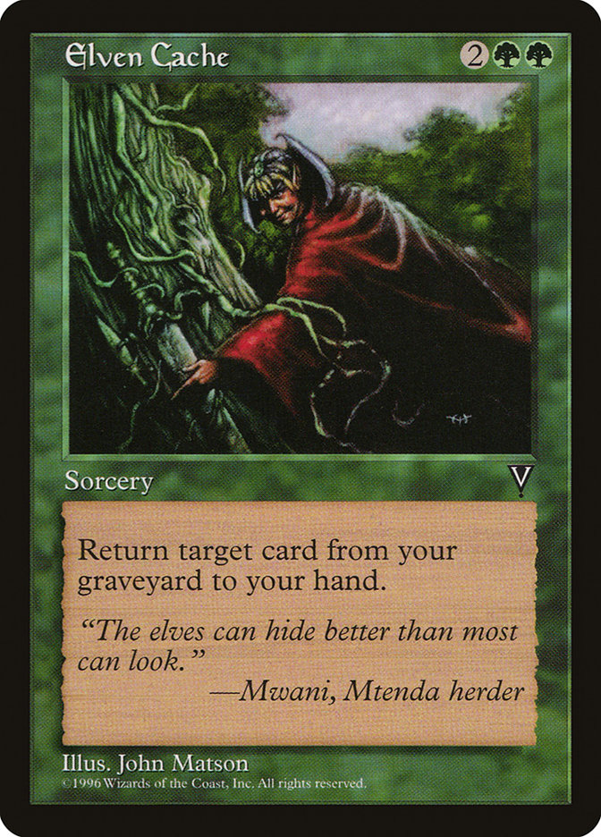 MTG: Visions: 105: Elven Cache 