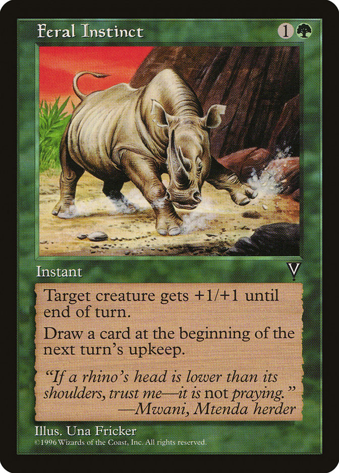 MTG: Visions: 107: Feral Instinct 