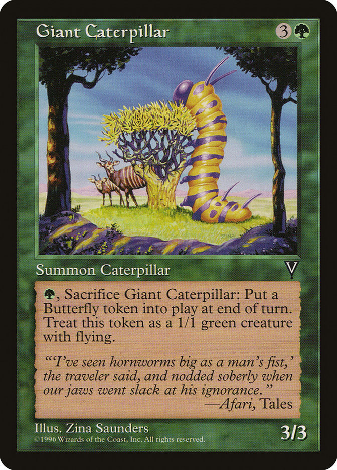 MTG: Visions: 108: Giant Caterpillar 
