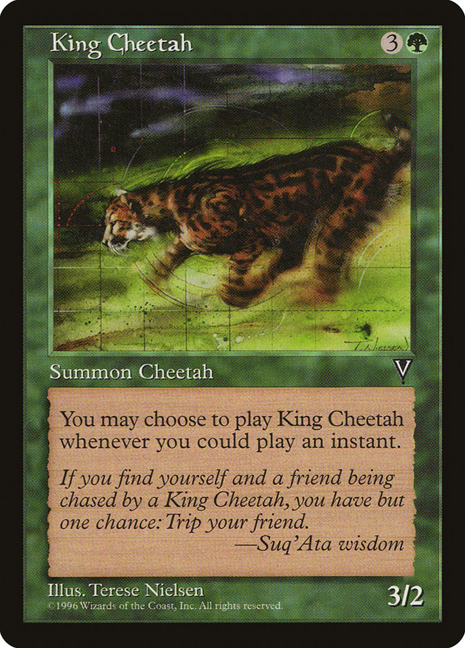 MTG: Visions: 110: King Cheetah 