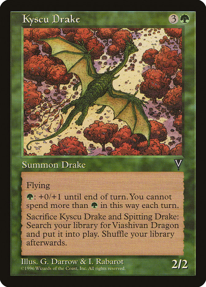 MTG: Visions: 111: Kyscu Drake 