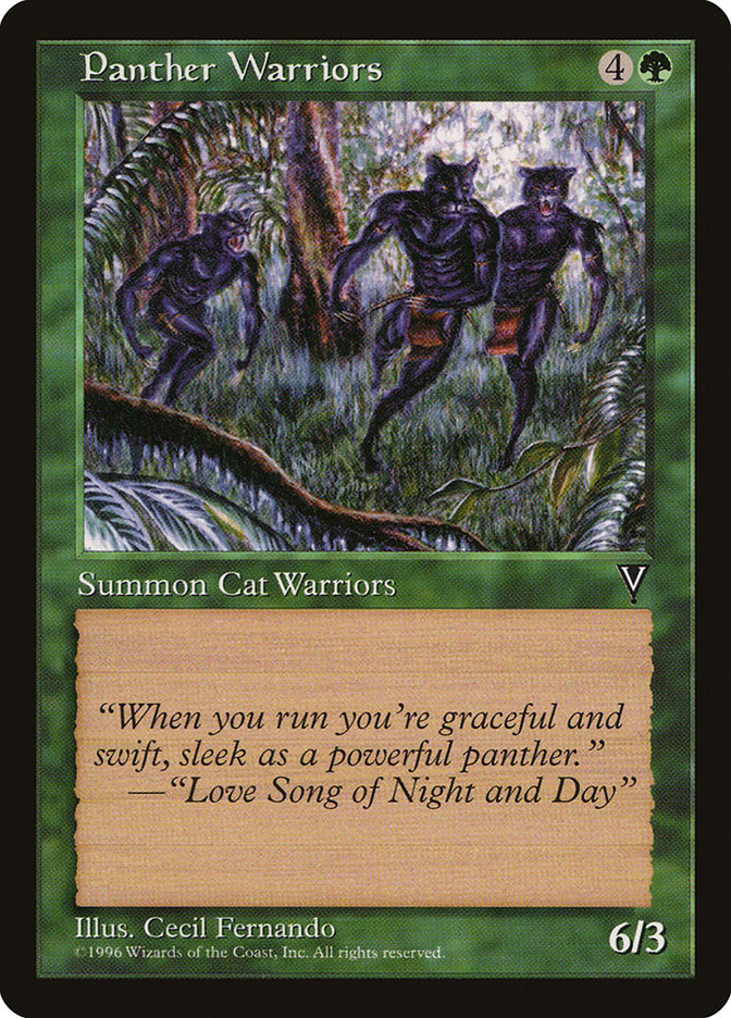 Magic: Visions: 115: Panther Warriors 