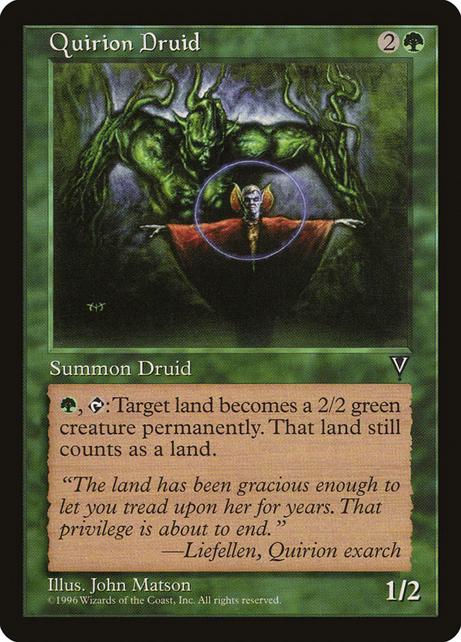 MTG: Visions: 116: Quirion Druid 