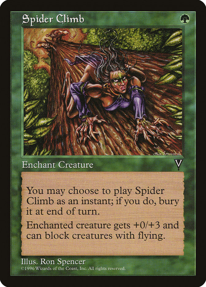 MTG: Visions: 120: Spider Climb 