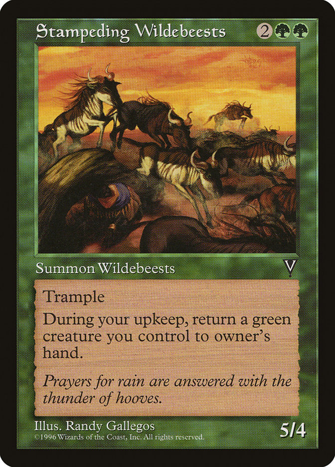 MTG: Visions: 121: Stampeding Wildebeests 