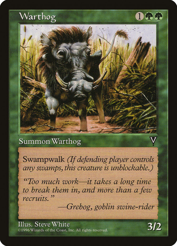 MTG: Visions: 124: Warthog 