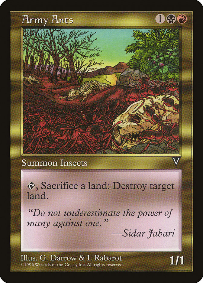 MTG: Visions: 126: Army Ants 